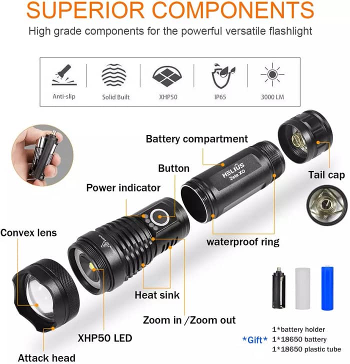 super bright flashlight 90000 lumens,super bright spotlight flashlight,best super bright flashlight